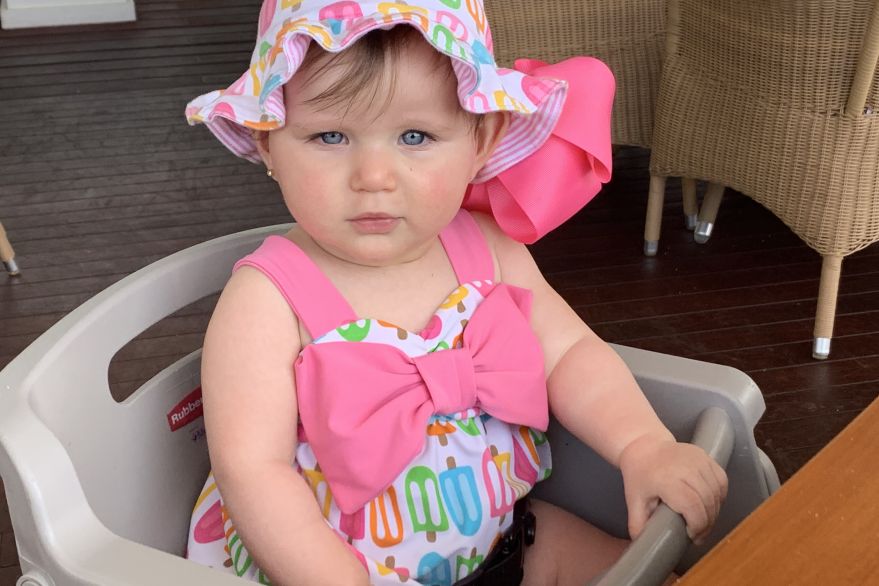 Baby Arya Ready To Swim