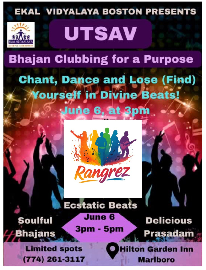 Utsav: Bhajan Clubbing For a Purpose-Boston Chapter