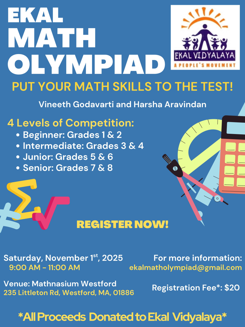  Ekal Math Olympiad - Boston Chapter