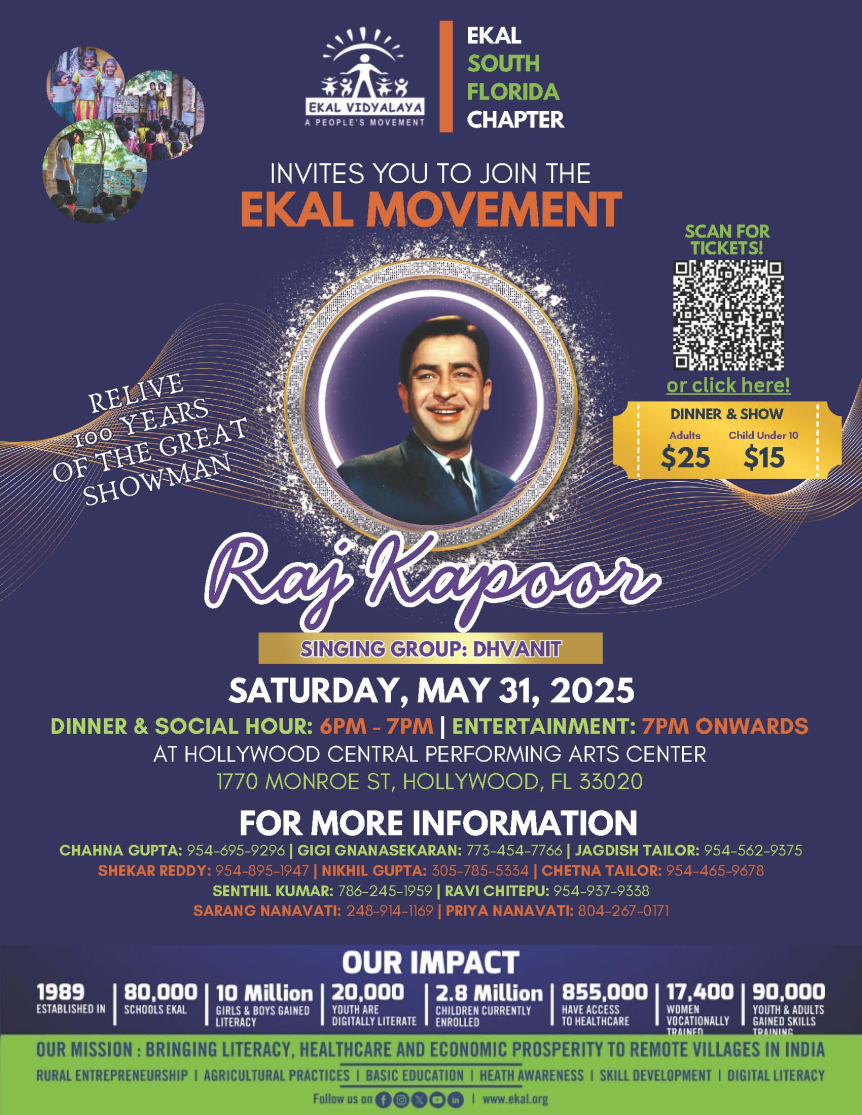 100 Years of Raj Kapoor-Ft. Lauderdale Chapter