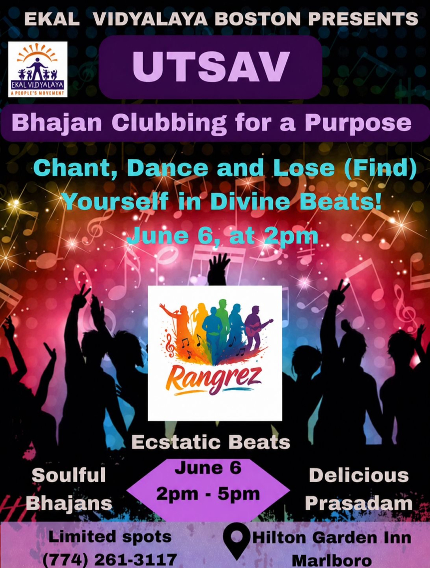 Utsav: Bhajan Clubbing For a Purpose-Boston Chapter