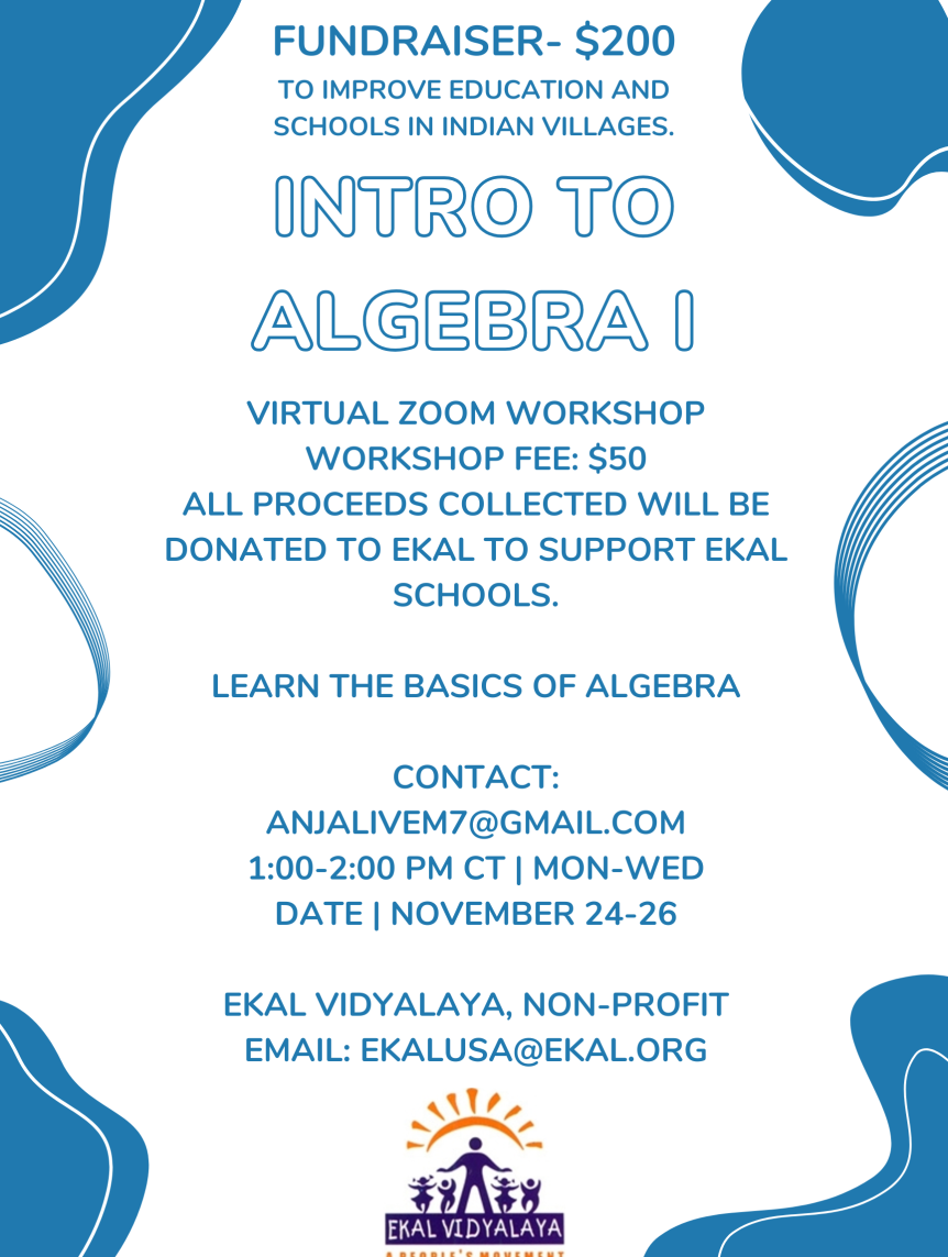 Intro to Algebra 1 Workshop 