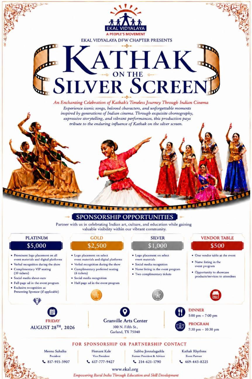 Kathak on the Silver Screen- DFW Chapter