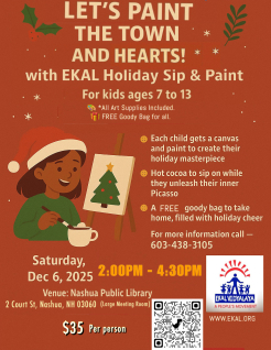  Ekal Holiday Sip & Paint 2025-Boston Chapter