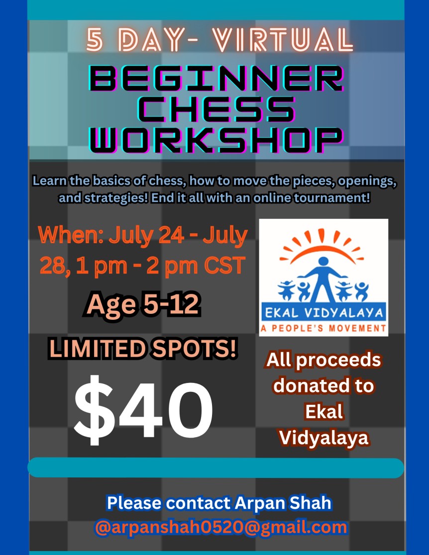 5 Day Virtual Beginner Chess Workshop