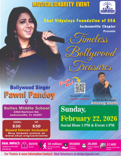 Timeless Bollywood Treasures-Jacksonville Chapter