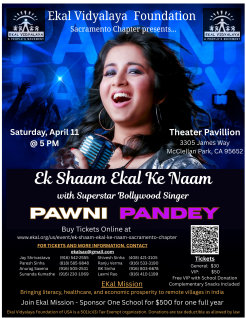 Ek Shaam Ekal Ke Naam-Sacramento Chapter