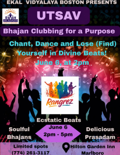 Utsav: Bhajan Clubbing For a Purpose-Boston Chapter