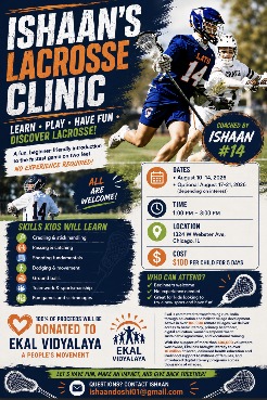 Ishaans Lacrosse Clinic